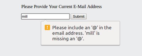Html5 Input Type Email